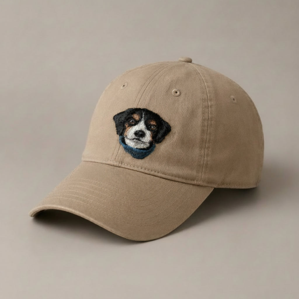 Handmade Customized Pet Portrait Classic Ball Cap - Needle Wool felted Hat