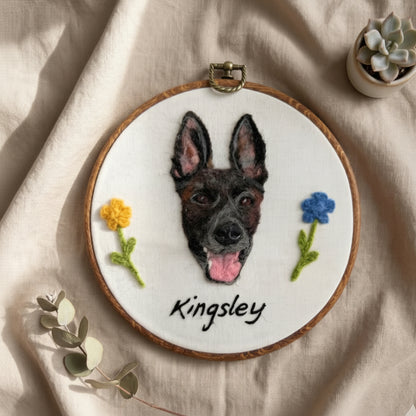 Custom Needle Felted Pet Portrait Handmade Sculpture Art Decor